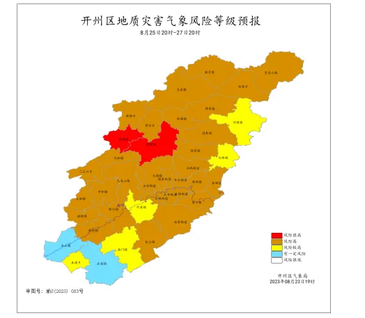 暴雨Ⅱ级预警！25日至27日开州有新一轮强降雨“九游会j9网站首页”(图5)