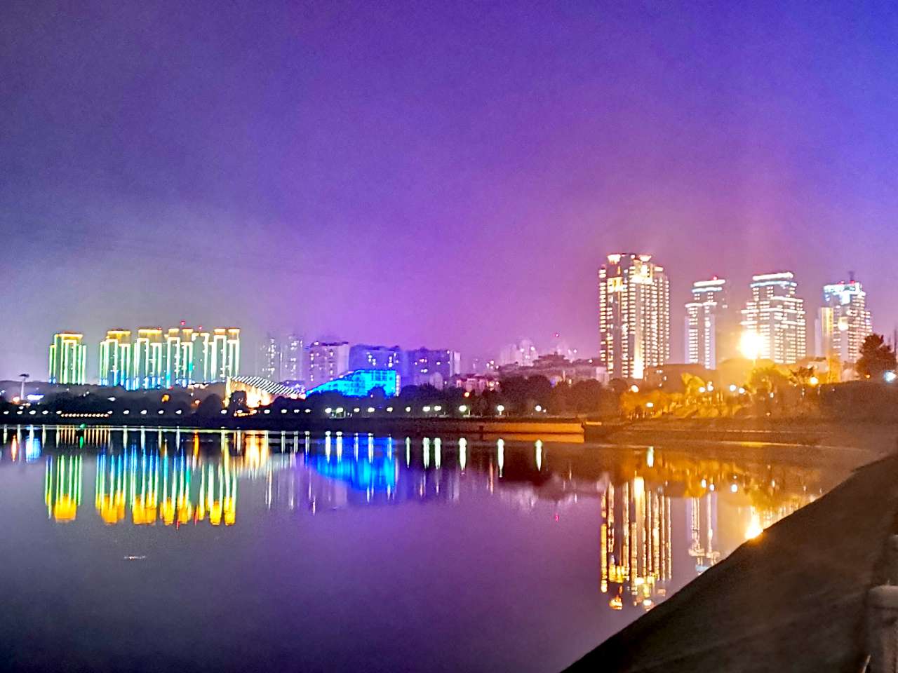 开州夜景图片